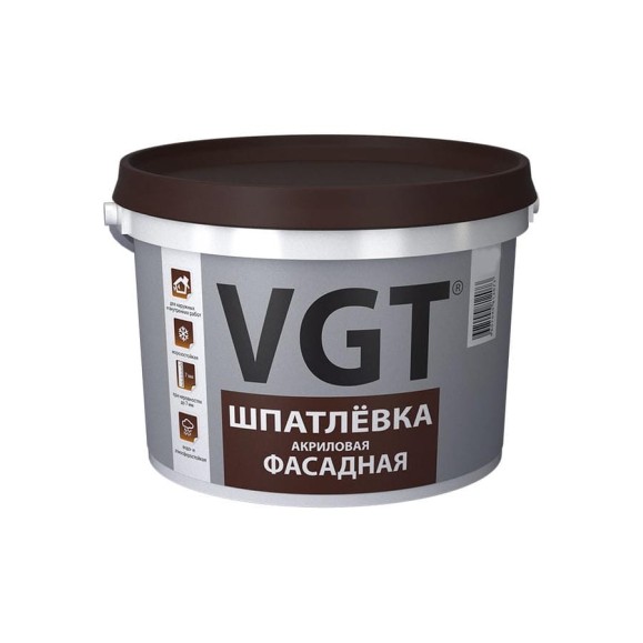 Фасадная шпатлевка VGT 7,5 кг 11607364