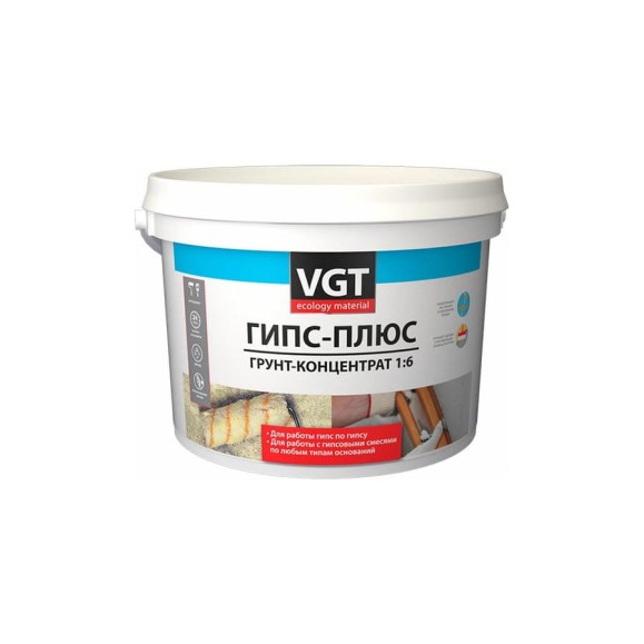 Грунт-концентрат VGT Гипс-плюс 10 кг 11607579