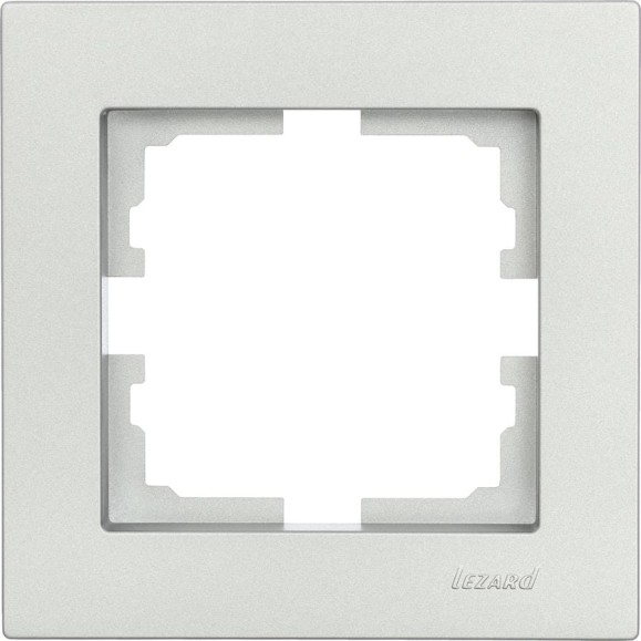 1-ая горизонтальная рамка Lezard VESNA без вставки, платина 742-3500-146 1-ая горизонтальная рамка Lezard VESNA без вставки, платина 742-3500-146