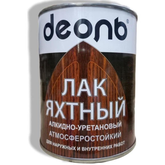 Лак яхтный полуматовый алкидно-уретановый Деоль 0,75 л 00030457 Лак яхтный полуматовый алкидно-уретановый Деоль 0,75 л 00030457