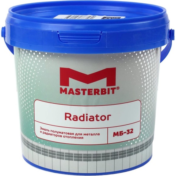Акриловая эмаль МАСТЕРБИТ МБ-32 RADIATOR полуматовая, 0.9 кг ТД000001713 Акриловая эмаль МАСТЕРБИТ МБ-32 RADIATOR полуматовая, 0.9 кг ТД000001713