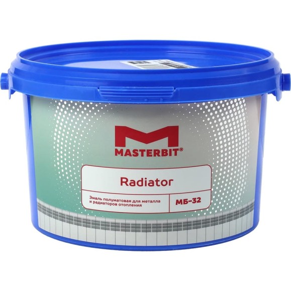 Акриловая эмаль МАСТЕРБИТ МБ-32 RADIATOR полуматовая, 2.5 кг ТД000001714 Акриловая эмаль МАСТЕРБИТ МБ-32 RADIATOR полуматовая, 2.5 кг ТД000001714