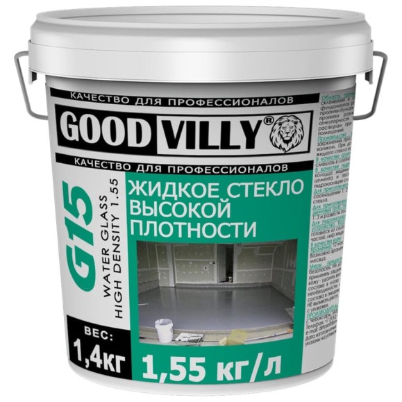 Жидкое стекло ГАММА Good Villy G15 1.4 кг 233958 Жидкое стекло ГАММА Good Villy G15 1.4 кг 233958
