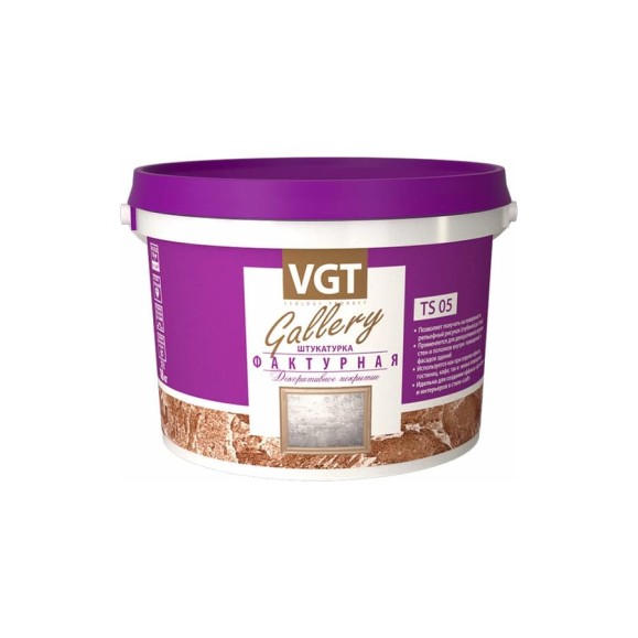Фактурная штукатурка VGT 2.6 л, 4.5 кг 11607612 Фактурная штукатурка VGT 2.6 л, 4.5 кг 11607612