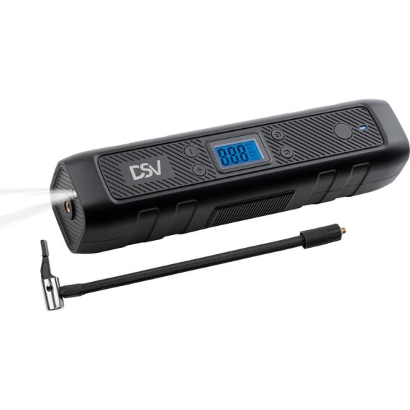 Компрессор-Power Bank DSV 3в1 беспроводной, 4500 мАч, LED фонарь, USB/Type-C, чехол 208100 Компрессор-Power Bank DSV 3в1 беспроводной, 4500 мАч, LED фонарь, USB/Type-C, чехол 208100