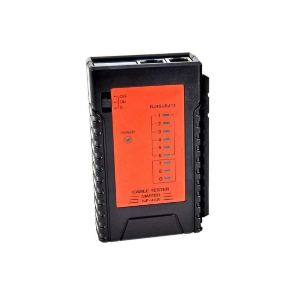 Тестер кабеля Netlink NF-468 (RJ-45 + RJ-11) 00000000016 Тестер кабеля Netlink NF-468 (RJ-45 + RJ-11) 00000000016