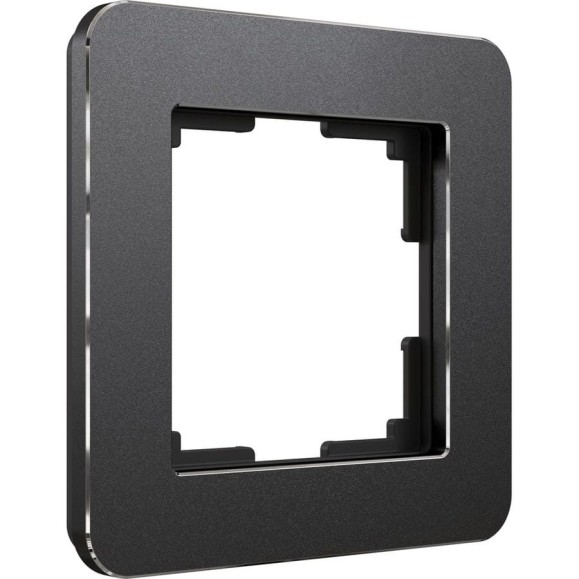 Рамка на 1 пост WERKEL W0012608 Platinum черный алюминий a059211 Рамка на 1 пост WERKEL W0012608 Platinum черный алюминий a059211