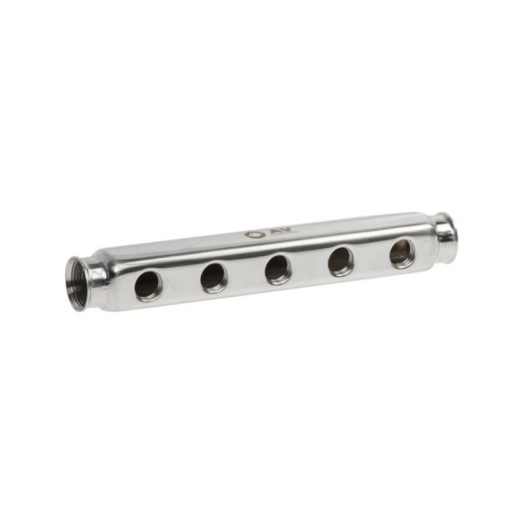 Коллектор AV Engineering 1/2x5 выходов, односторонний AVE155028 Коллектор AV Engineering 1/2x5 выходов, односторонний AVE155028