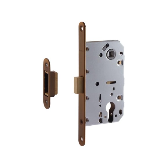 Врезной магнитный замок НОРА-М М25М-85 матовый кофе 18579 Врезной магнитный замок НОРА-М М25М-85 матовый кофе 18579
