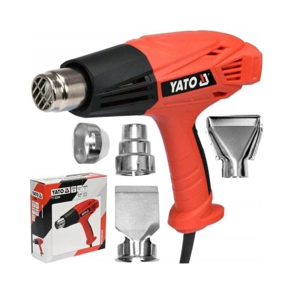 Технический фен YATO 2000Вт, 450-600C YT-82294 Технический фен YATO 2000Вт, 450-600C YT-82294