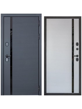 Дверь DIVA МХ-45 2050x860 мм Левая Антрацит софт - Белый матовый УТ-00075610