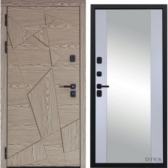 Дверь DIVA 97/1 2050x960 мм Зеркало Левая Дуб натуральный - Д15 Силк Маус УТ-00074992 Дверь DIVA 97/1 2050x960 мм Зеркало Левая Дуб натуральный - Д15 Силк Маус УТ-00074992