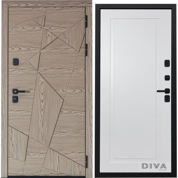 Дверь DIVA 97/1 2050x960 мм Правая Дуб натуральный - Н10 Белый Софт УТ-00074951 Дверь DIVA 97/1 2050x960 мм Правая Дуб натуральный - Н10 Белый Софт УТ-00074951