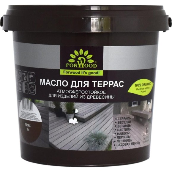 Масло для террас Forwood (орех; 1 л) 4607017519509