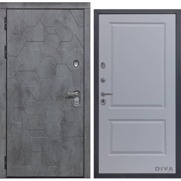Дверь DIVA 51 2050x960 мм Левая Бетон темный - Д7 Силк маус УТ-00075352 Дверь DIVA 51 2050x960 мм Левая Бетон темный - Д7 Силк маус УТ-00075352