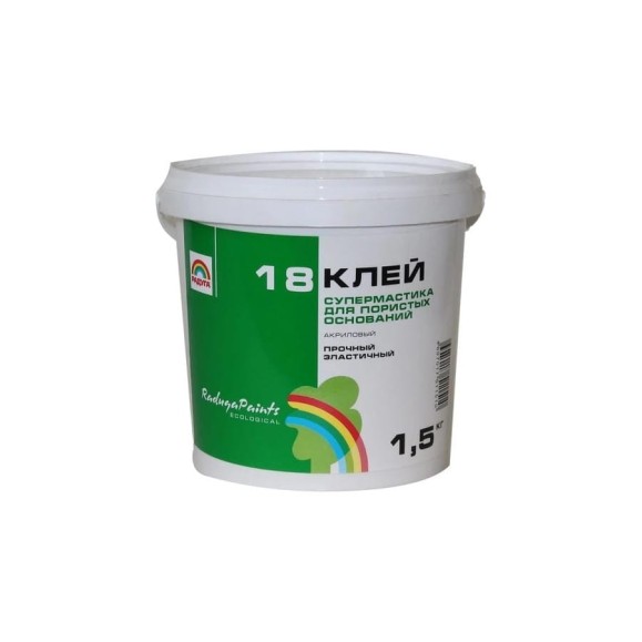 Клей для плитки и паркета Радуга Р-18 1,5 кг 4607017511510 Клей для плитки и паркета Радуга Р-18 1,5 кг 4607017511510