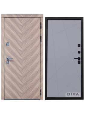 Дверь DIVA 98 2050x860 мм Правая Орех шоколадный - Д11 Силк Маус УТ-00075859