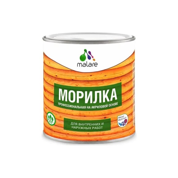 Морилка профессиональная Professional для дерева MALARE, для любых деревянных поверхностей, акриловая, быстро сохнет без запаха, цвет белый, 0,9 кг МРЛКБЕЛПГ0090 Морилка профессиональная Professional для дерева MALARE, для любых деревянных поверхностей, акриловая, быстро сохнет без запаха, цвет белый, 0,9 кг МРЛКБЕЛПГ0090