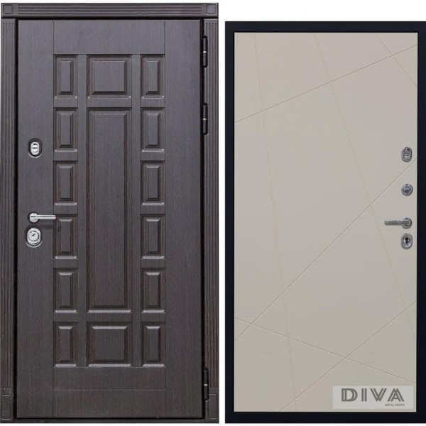 Дверь DIVA 38 2050x960 мм Правая Венге - Д11 Софт Шампань УТ-00075100