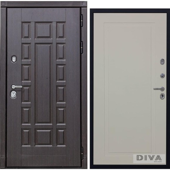 Дверь DIVA 38 2050x960 мм Правая Венге - Н10 Софт Шампань УТ-00075209 Дверь DIVA 38 2050x960 мм Правая Венге - Н10 Софт Шампань УТ-00075209