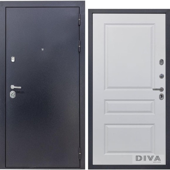 Дверь DIVA 40 2050x860 мм Правая Титан - Д13 Белый Софт УТ-00072652 Дверь DIVA 40 2050x860 мм Правая Титан - Д13 Белый Софт УТ-00072652