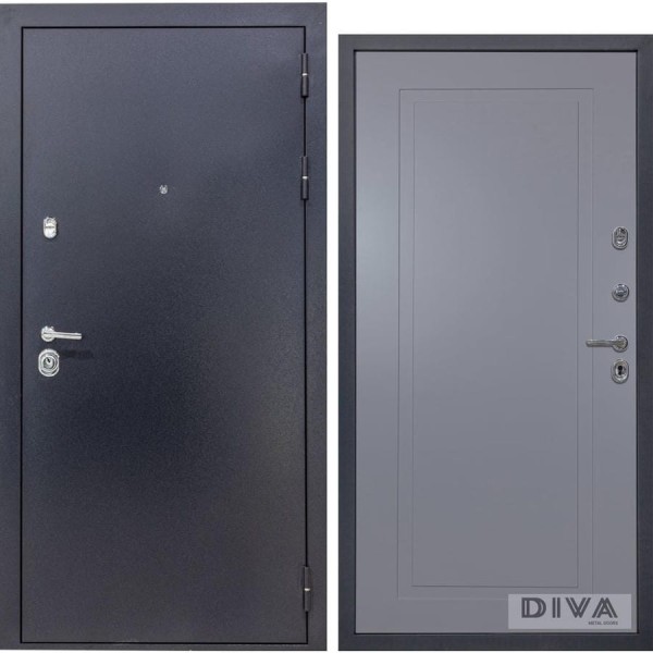 Дверь DIVA 40 2050x960 мм Правая Титан - Н10 Силк Маус УТ-00075050
