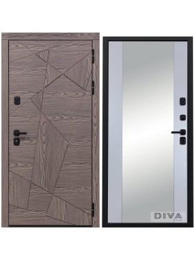 Дверь DIVA 97/2 2050x960 мм Зеркало Правая Дуб коньяк - Д15 Силк маус УТ-00074857 Дверь DIVA 97/2 2050x960 мм Зеркало Правая Дуб коньяк - Д15 Силк маус УТ-00074857