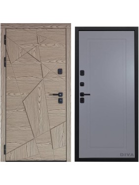 Дверь DIVA 97/1 2050x860 мм Левая Дуб натуральный - Н10 Силк маус УТ-00074952