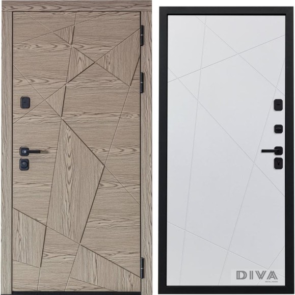 Дверь DIVA 97/1 2050x960 мм Правая Дуб натуральный - Д11 Белый софт УТ-00073587 Дверь DIVA 97/1 2050x960 мм Правая Дуб натуральный - Д11 Белый софт УТ-00073587