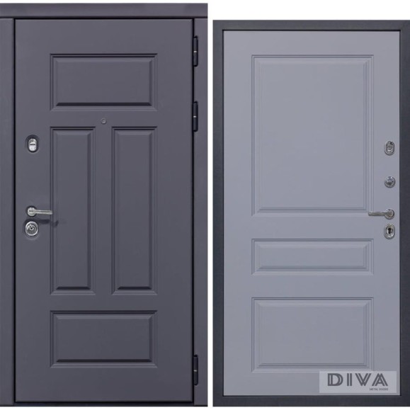 Дверь DIVA 47 2050x860 мм Правая Ясень графит - Д13 Силк Маус УТ-00073112