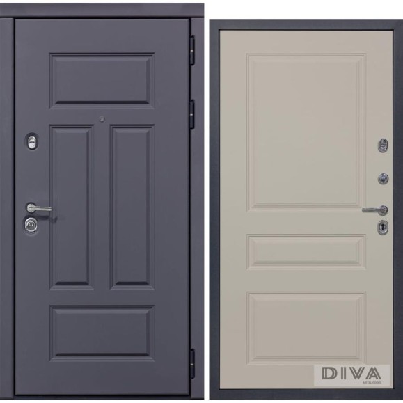 Дверь DIVA 47 2050x860 мм Правая Ясень графит - Д13 Софт шампань УТ-00073769