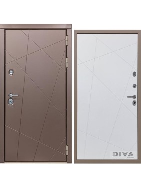 Дверь DIVA 50 2050x860 мм Правая Бронза - Д11 Белый софт УТ-00073381 Дверь DIVA 50 2050x860 мм Правая Бронза - Д11 Белый софт УТ-00073381