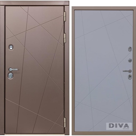 Дверь DIVA 50 2050x960 мм Правая Бронза - Д11 Силк Маус УТ-00073624 Дверь DIVA 50 2050x960 мм Правая Бронза - Д11 Силк Маус УТ-00073624