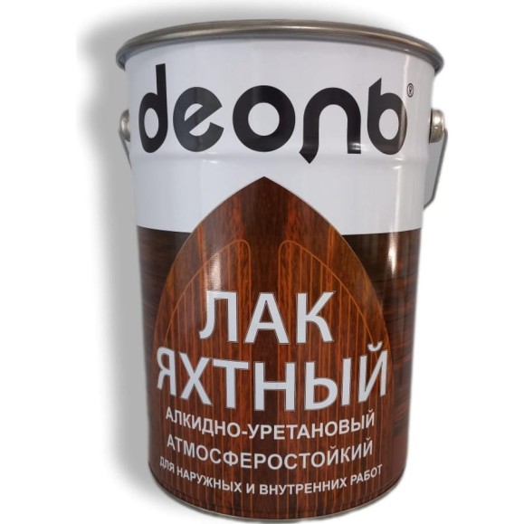 Лак яхтный полуматовый алкидно-уретановый Деоль 5 л 00030471