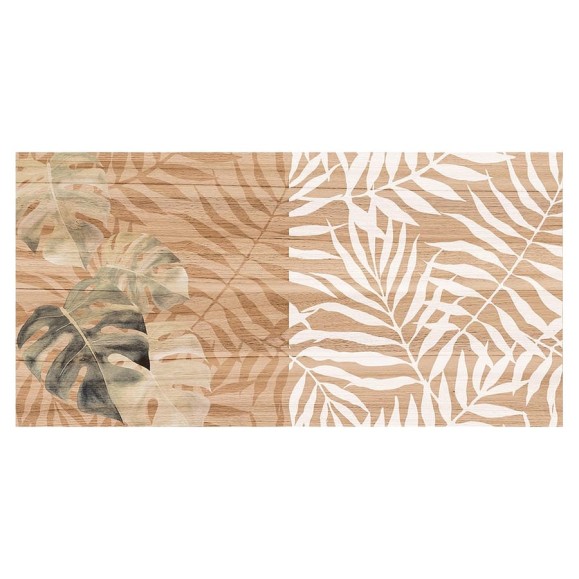 Настенная керамическая плитка LAPARET Organic (коричневый; узор; 20x40 см; 15 шт.) х9999278238