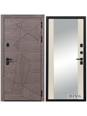Дверь DIVA 97/2 2050x860 мм Зеркало Правая Дуб коньяк - Д15 Софт шампань УТ-00074788 Дверь DIVA 97/2 2050x860 мм Зеркало Правая Дуб коньяк - Д15 Софт шампань УТ-00074788