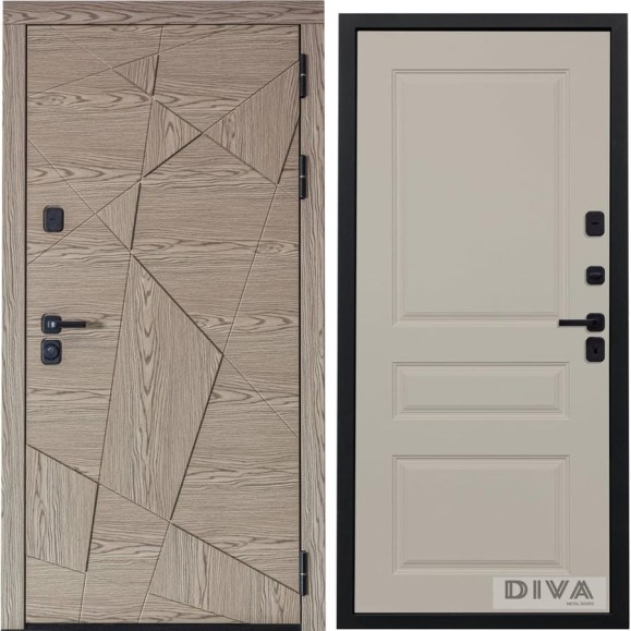 Дверь DIVA 97/1 2050x860 мм Правая Дуб натуральный - Д13 Софт шампань УТ-00074901
