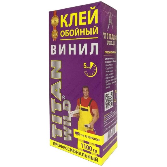 Обойный клей TITAN WILD Б/И 12 (винил; 1100 гр) TWV-1100