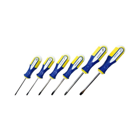 Набор отверток 6 шт. МастерАлмаз SL 6x100mm 5x75mm 3x75mm PH2x100mm PH1x75mm PH0x75mm 10504016 Набор отверток 6 шт. МастерАлмаз SL 6x100mm 5x75mm 3x75mm PH2x100mm PH1x75mm PH0x75mm 10504016