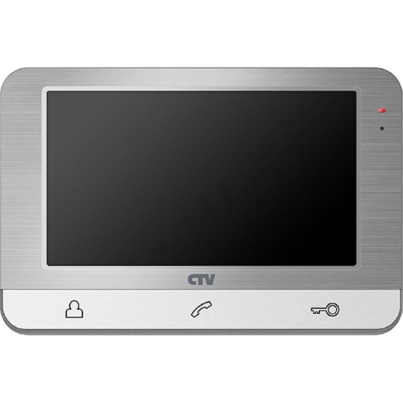 Монитор цветного видеодомофона CTV -M1703 серебристый металлик 4100161