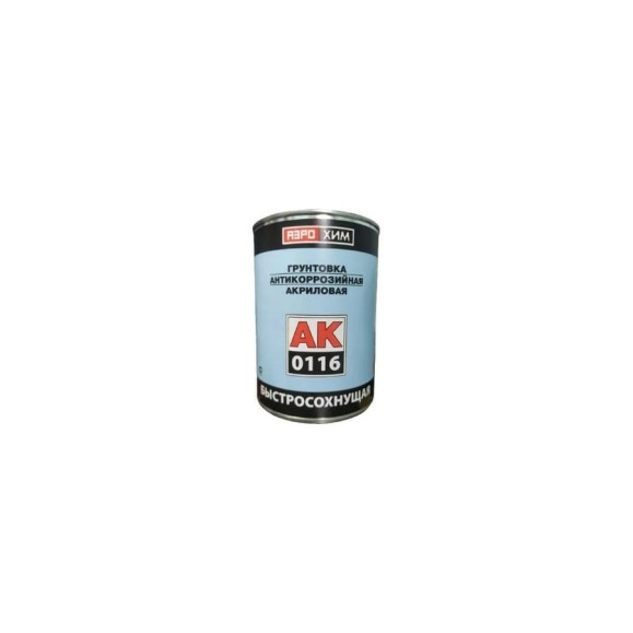 Антикоррозийный акриловый грунт в банке Аэрохим АК-0116 белая, быстросохнущая, 0.8 кг BP-102 Антикоррозийный акриловый грунт в банке Аэрохим АК-0116 белая, быстросохнущая, 0.8 кг BP-102