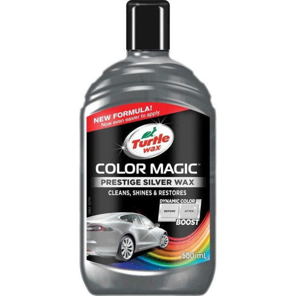 Восковой серебристый автополироль Turtle Wax COLOR MAGIC PRESTIGE SILVER WAX 500ML 53239 Восковой серебристый автополироль Turtle Wax COLOR MAGIC PRESTIGE SILVER WAX 500ML 53239