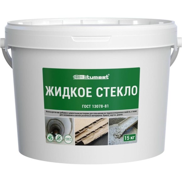 Жидкое стекло, 15 кг Bitumast 4607952900561 Жидкое стекло, 15 кг Bitumast 4607952900561