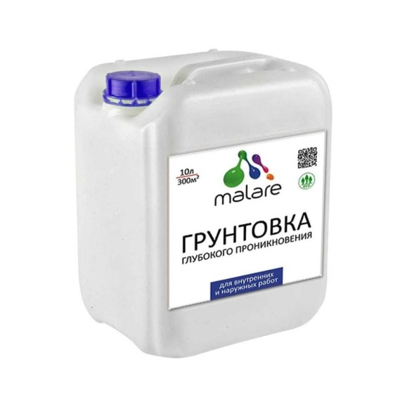 Грунтовка глубокого проникновения MALARE адгезионная, 10 л 2036775096489 ГГЛУБПР1000 Грунтовка глубокого проникновения MALARE адгезионная, 10 л 2036775096489 ГГЛУБПР1000