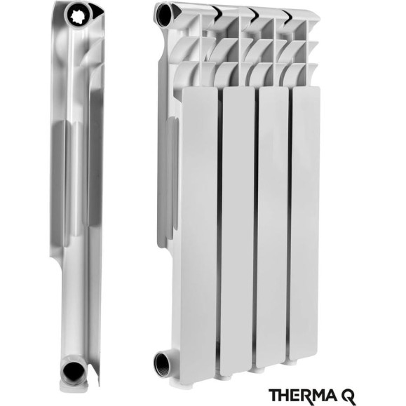 Алюминиевый радиатор МЕТАЛЛСЕРВИС THERMA Q1 500/80 4 секции 1223456 Алюминиевый радиатор МЕТАЛЛСЕРВИС THERMA Q1 500/80 4 секции 1223456
