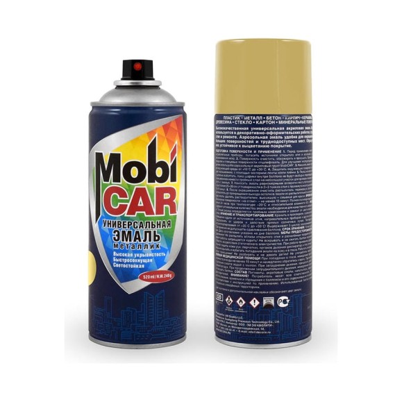 Эмаль универсальная металлик 520 мл золото Mobicar 0506-04 MC 0506-04 МС Эмаль универсальная металлик 520 мл золото Mobicar 0506-04 MC 0506-04 МС