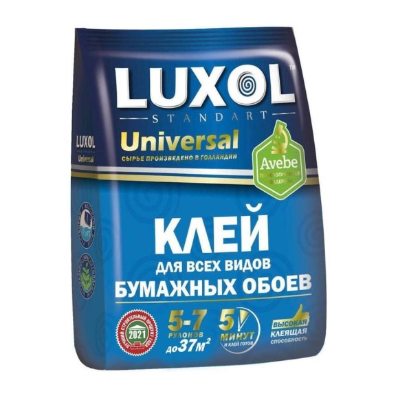 Обойный клей LUXOL Standart универсальный, 180 г LUXOL универсал (Standart) 180г.