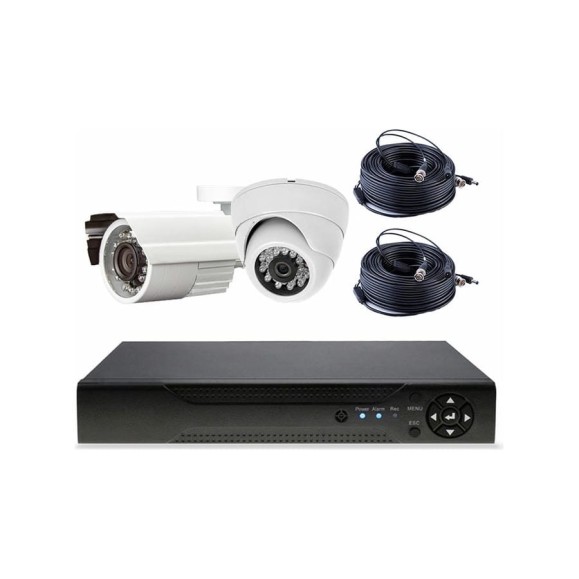 Комплект видеонаблюдения PS-link AHD 5Мп KIT-B502HD 1 камера для помещения 1 для улицы 3020