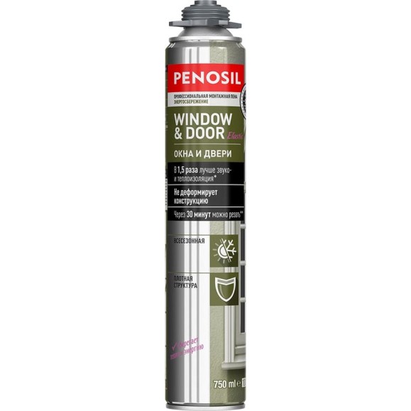 Монтажная пена Penosil Window & Door Elastic Профи эластичная, 750 мл A4643 218907