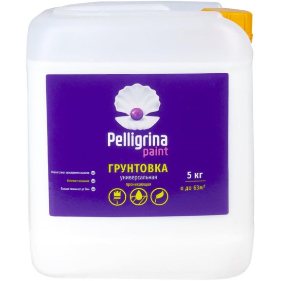 Универсальная грунтовка PELLIGRINA PAINT проникающая, 5 кг 231241